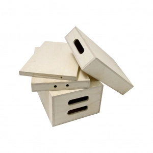 Alquiler de Set de 4 cajones de madera de 2.5, 5, 10 y 20 cm Kupo KAB-41K