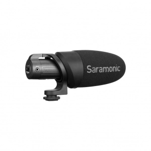 Alquiler de Micrófono de escopeta para DSLR o Smartphone Saramonic CAMMIC+