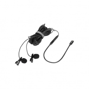 Venta de Micrófono Lavalier dual omnidireccional con conector Lightning para dispositivos iOS Saramonic LAVMICRO U1C
