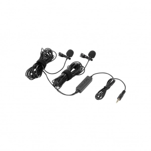 Venta de Micrófono Lavalier dual omnidireccional Saramonic LAVMICRO 2M