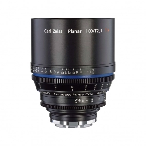 Alquiler de Lente tele para cine digital con montura EF Carl Zeiss Compact Prime CP.2 100mm/T2.1 CF (Close Focus)