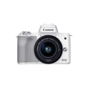 Venta de Cámara digital sin espejo con objetivo Canon EOS M50 Mark II (blanca) + EF-M 15-45mm f/3.5-6.3 IS STM