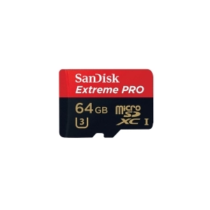Alquiler de Tarjeta de memoria microSD 64GB SanDisk  Extreme Pro Clase 10 UHS-I U3