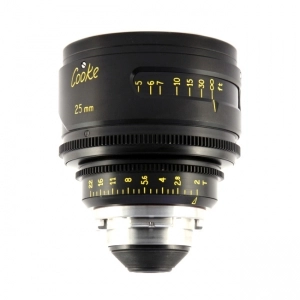 Alquiler de Lente angular para cine digital con montura PL Cooke S4 25mm T*2.0