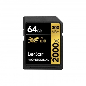 Alquiler de SD 64 GB Clase 10 Lexar Professional 2000x