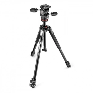 Venta de Kit Trípode 190X 3 secciones con rótula 804 MkII 3 way - Aluminio Manfrotto MK190X3-3W1 