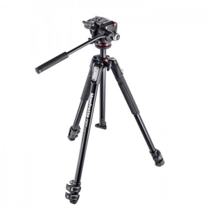 Venta de Kit Trípode 190X 3 secciones con rótula 2 way fluida - Aluminio  Manfrotto MK190X3-2W 