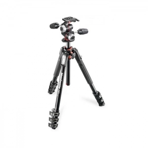 Venta de Kit Trípode 190XPRO 4 secciones con rótula 3 way - Aluminio Manfrotto MK190XPRO4-3W