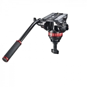 Venta de Rótula video MVH502A con zapata rápida 504PLONG. Semi esfera 75mm Manfrotto MVH502A