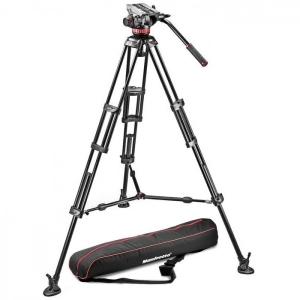 Venta de Kit video con trípode aluminio PRO 546B + rótula MVH502A  Manfrotto MVH502A,546BK-1