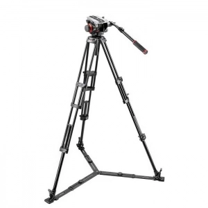 Venta de Kit video con trípode alumino PRO 546GB + rótula 504HD. Estab. ras de suelo Manfrotto 504HD,546GBK
