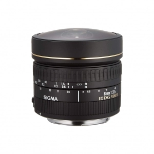 Venta de Objetivo fotográfico ojo de pez Sigma 8mm f3.5 EX DG para Canon EF