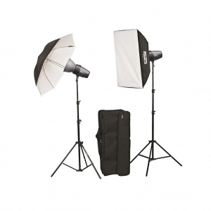 Venta de Kit de flashes de estudio 200W Metz Mecastudio SL-200 SB/UM-Kit II 