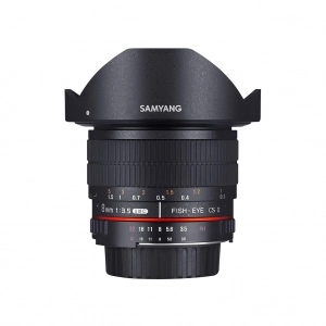 Venta de Objetivo fotográfico ojo de pez Samyang 8mm F3.5 UMC Ojo de Pez CSII para Canon EF-S 