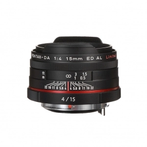 Venta de Objetivo fotográfico gran angular fijo Pentax 15mm F4 DA AL LTD HD W/C (negro)