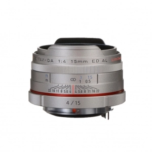 Venta de Objetivo fotográfico gran angular fijo Pentax 15mm F4 DA AL LTD HD W/C (plata)