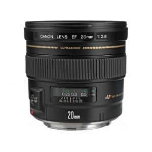 Alquiler de Objetivo fotográfico angular Canon EF 20mm f/2.8 USM