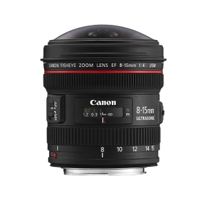 Alquiler de Objetivo ojo de pez zoom Canon EF 8-15mm f/4L Fisheye USM