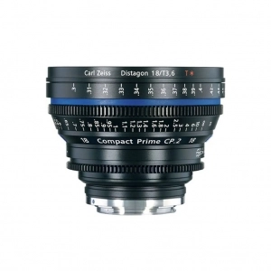 Alquiler de Lente gran angular para cine digital con montura EF Carl Zeiss Compact Prime CP.2 18mm/T3.6 (EF)