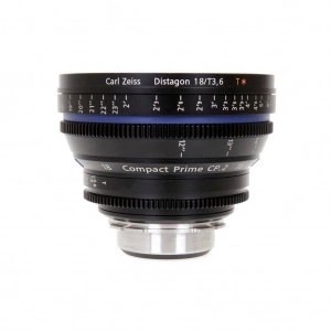Alquiler de Lente gran angular para cine digital con montura PL Carl Zeiss Compact Prime CP.2 18mm/T3.6 (PL)