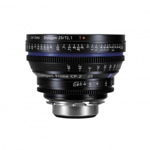Alquiler de Lente gran angular para cine digital con montura PL Carl Zeiss Compact Prime CP.2 25mm/T2.9 (PL)