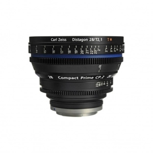 Alquiler de Lente angular para cine digital con montura EF Carl Zeiss Compact Prime CP.2 28mm/T2.1 (EF)