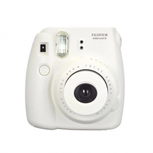 Alquiler de Cámara analógica instantánea Fujifilm Instax Mini 8 blanca