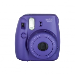 Alquiler de Cámara analógica instantánea Fujifilm Instax Mini 8 uva