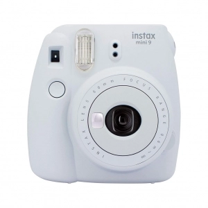 Alquiler de Cámara analógica instantánea Fujifilm Instax Mini 9 blanco ahumado