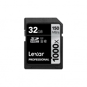 Alquiler de SD 32 GB Clase 10 Lexar Professional 1000x