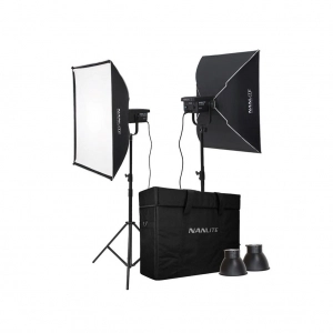 Alquiler de Kit de iluminación focos LED bicolor Nanlite FS-300B 350w Bi-color