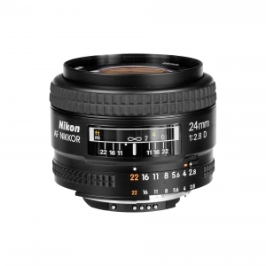 Alquiler de Objetivo fotográfico angular fijo Nikon Nikkor 24mm f2.8 AF-D
