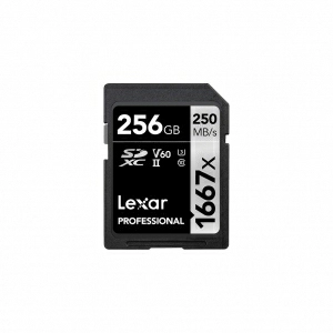 Alquiler de SD 256 GB Clase 10 V60 Lexar Professional 1667x V60