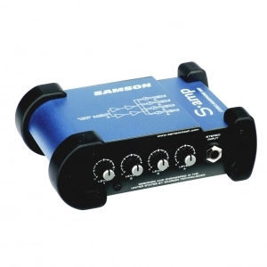 Alquiler de Distribuidor y amplificador de auriculares  Samson S.Amp (4 salidas)