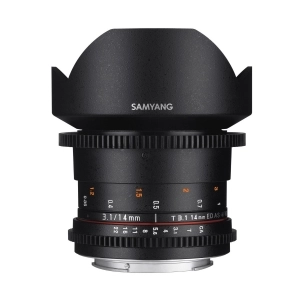 Alquiler de Objetivo súper angular VDSLR para Canon EF Samyang 14mm T3.1 VDSLR ED AS IF UMC II