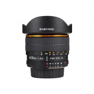 Alquiler de Objetivo ojo de pez para Canon EF Samyang 8mm f/3.5 IF MC