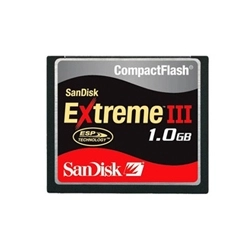 Alquiler de CompactFlash 1 GB SanDisk CompactFlash Extreme III 
