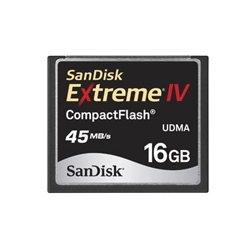 Alquiler de CompactFlash 16 GB SanDisk CompactFlash Extreme IV
