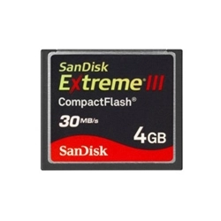 Alquiler de CompactFlash 4 GB SanDisk Extreme III 