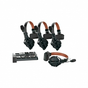 Alquiler de Intercom inalámbrico full dúplex con 4 auriculares sin base Hollyland Solidcom C1 Pro 4S