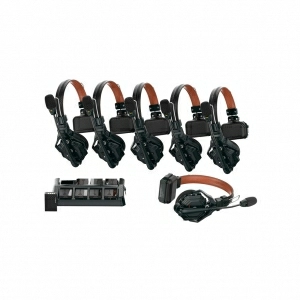 Alquiler de Intercom inalámbrico full dúplex con 6 auriculares sin base Hollyland Solidcom C1 Pro 6S