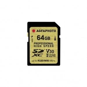 Venta de SD 64GB U3  V30 Agfaphoto 64GB U3 V30 Professional High Speed