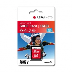 Venta de SD 16GB Clase 10 Agfaphoto SD 16GB HIGH SPEED C10 UHS-I