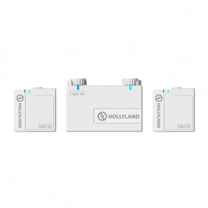 Venta de Kit de 2 micrófonos y receptor inalámbricos (blanco) Hollyland Lark 150 W