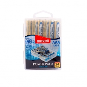 Venta de Pack 24 pilas alcalinas Maxell LR03 24PK AAA