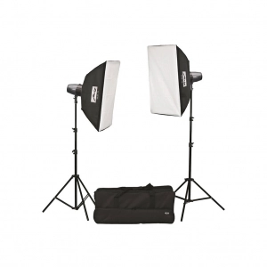 Venta de Kit de flashes de estudio 400W Metz Mecastudio SL-400 SB-Kit II 