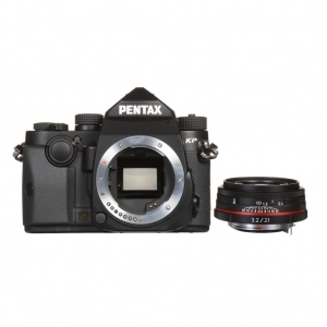 Venta de Cuerpo de cámara fotográfico reflex digital y objetivo Pentax KP + 21mm F3.2 DA Limited (negra)