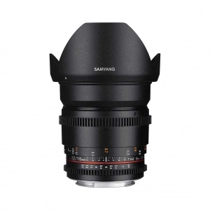 Venta de Objetivo angular para cine digital Samyang 16mm T2.6 ED AS UMC VDSLR II para Pentax